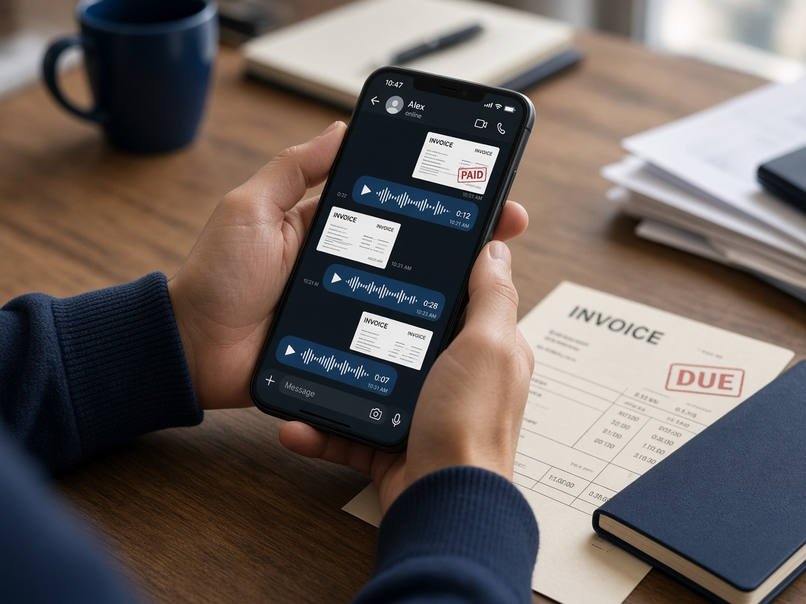 Did that invoice vanish into WhatsApp?