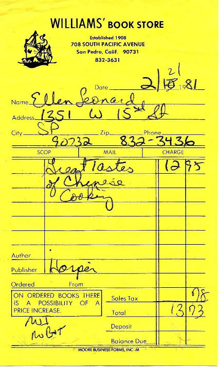 Paper receipts from the old way of keeping books